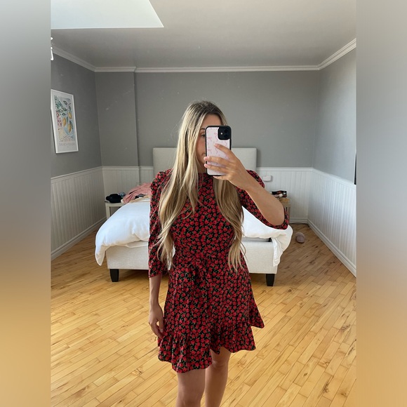 Asos floral red dress - Picture 2 of 5